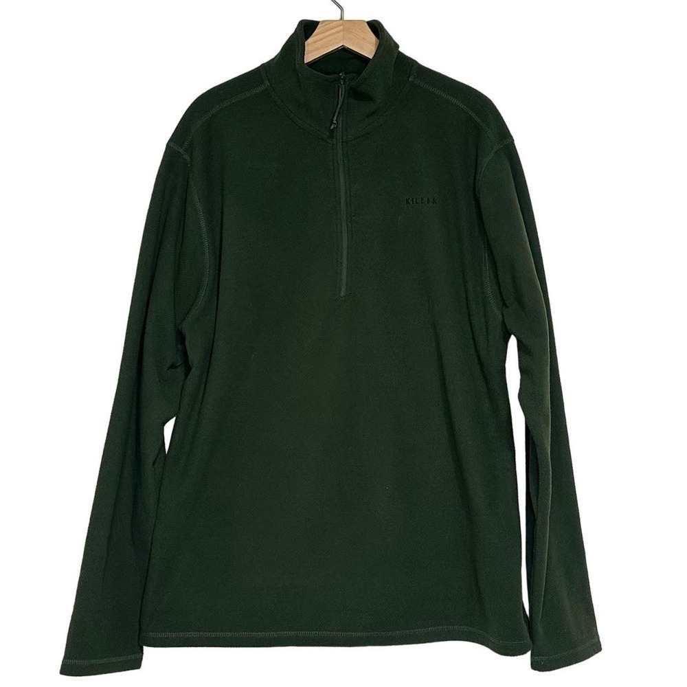 Killik XL army green 1/4 zip pull over performance sweatshirt